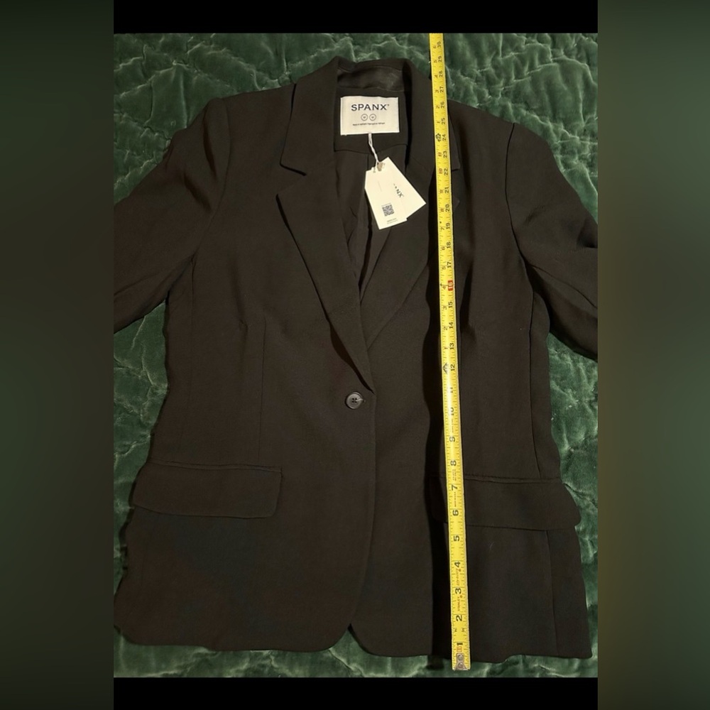 Spanx Women's Black Tailored Blazer crepe nwt medium - Picture 7 of 8